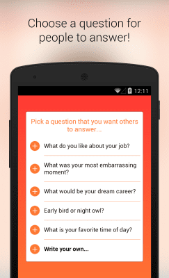 Screenshot of the application Choosy - #2