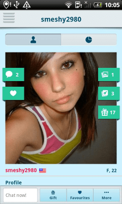 Screenshot of the application Flirt Chase - #2