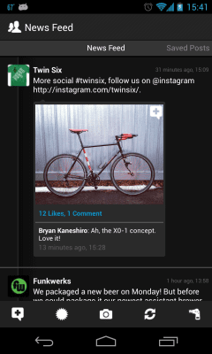 Screenshot of the application Friendcaster - #2