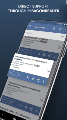 Screenshot of the application BaconReader for Reddit - #7