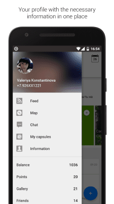 Screenshot of the application Telecapsule - time capsule - #2