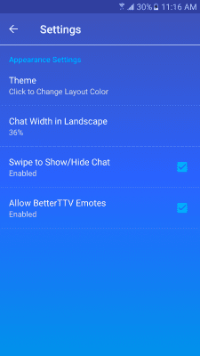 Screenshot of the application Impulse - Twitch Client - #7