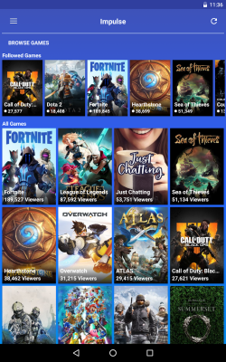 Screenshot of the application Impulse - Twitch Client - #10