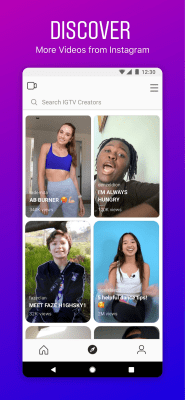 Screenshot of the application IGTV - #2