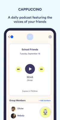 Screenshot of the application Cappuccino - #2