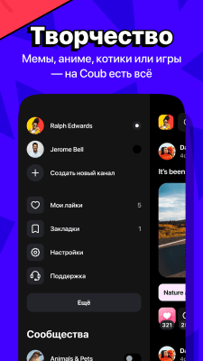 Screenshot of the application Coub - #3