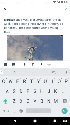 Screenshot of the application Blogger - #3