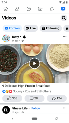 Screenshot of the application Facebook Lite - #2