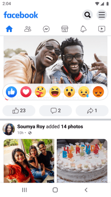 Screenshot of the application Facebook Lite - #4