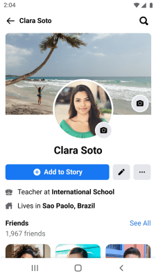 Screenshot of the application Facebook Lite - #5