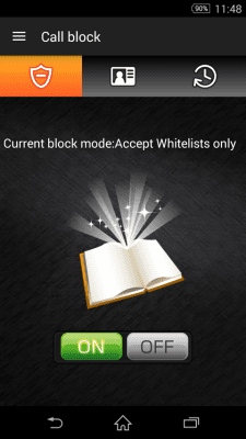 Screenshot of the application Call blocking - #2