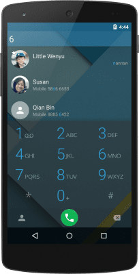Screenshot of the application exDialer - #5