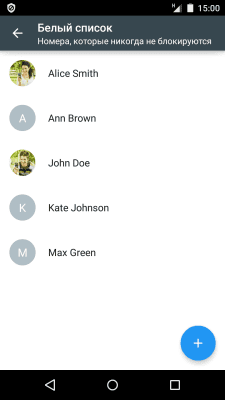 Screenshot of the application Blacklist - #4