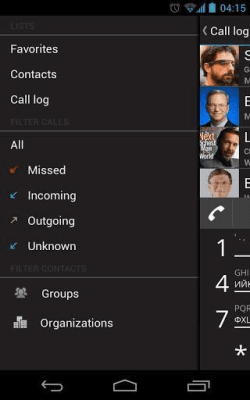 Screenshot of the application Dialer One - free smart dialer - #3