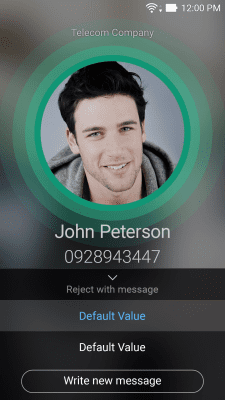 Screenshot of the application ASUS Calling Screen - #2