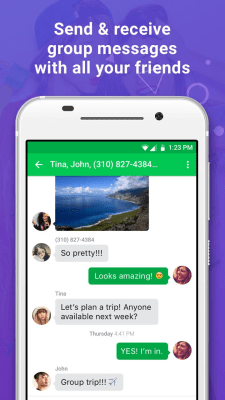 Screenshot of the application Nextplus Free SMS Text + Calls - #4