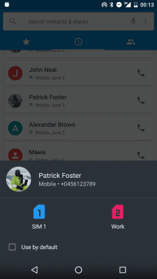 Screenshot of the application Dual SIM Selector - #2