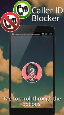 Screenshot of the application Caller ID Block - #2