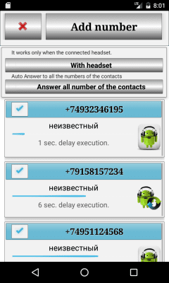 Screenshot of the application Headset Answer - #9