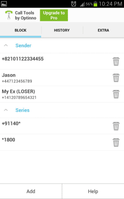 Screenshot of the application Call Blocker & more Tools - #2