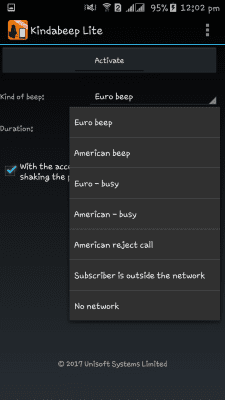 Screenshot of the application Kindabeep Lite - #4