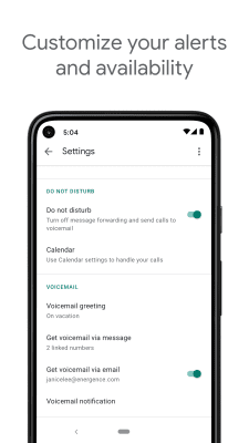 Screenshot of the application Google Voice - #6