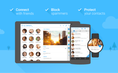 Screenshot of the application Contacts+ - #9