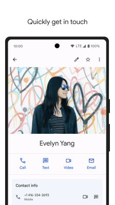 Screenshot of the application Google Contacts - #4