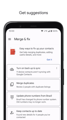 Screenshot of the application Google Contacts - #6