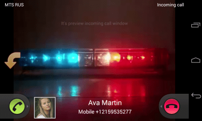 Screenshot of the application Video Caller Id - #10