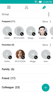 Screenshot of the application ZenUI Dialer & Contacts - #2
