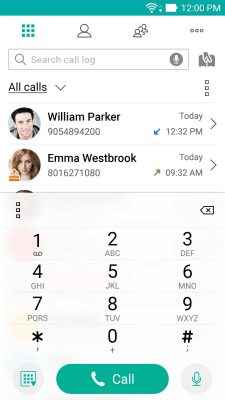 Screenshot of the application ZenUI Dialer & Contacts - #3