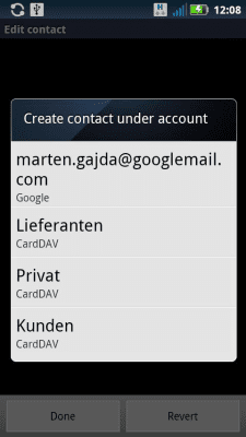 Screenshot of the application Contact Editor Free - #2