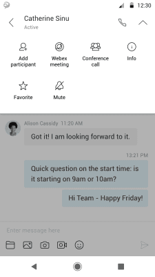 Screenshot of the application Cisco Jabber - #4