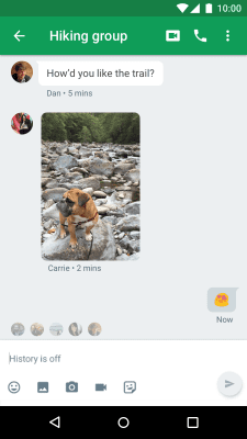 Screenshot of the application Hangouts - #2