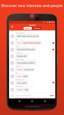 Screenshot of the application FireChat - #4