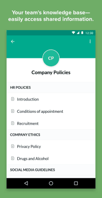 Screenshot of the application Zoho Connect - #3