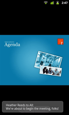 Screenshot of the application IBM SmartCloud Meetings - #5