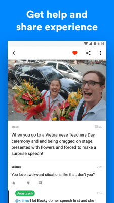 Screenshot of the application 9CHAT: International Forum, Groups & Communities - #3
