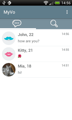Screenshot of the application MyVo chat, dating by voice - #8