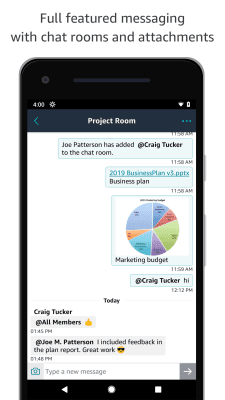 Screenshot of the application Amazon Chime - #4
