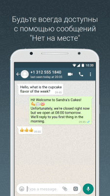 Screenshot of the application WhatsApp Business - #3