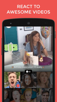Screenshot of the application Reactions - #2
