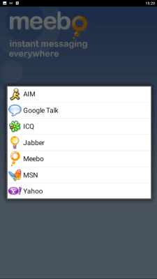 Screenshot of the application Meebo - #4