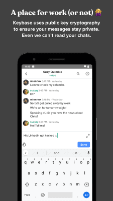Screenshot of the application Keybase - #2