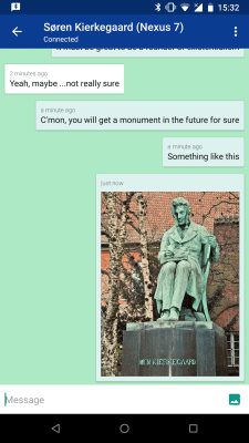 Screenshot of the application Bluetooth Chat - #2