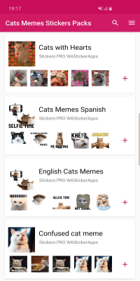 Screenshot of the application New funny cat meme stickers WAStickerApps - #6