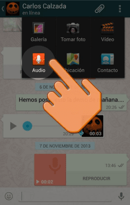 Screenshot of the application Z - WhatsSound for WhatsApp - #2