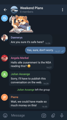 Screenshot of the application Telegram X - #2