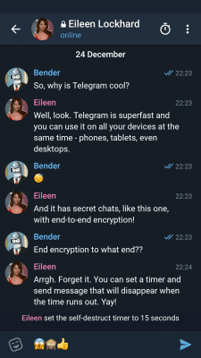 Screenshot of the application Telegram X - #3